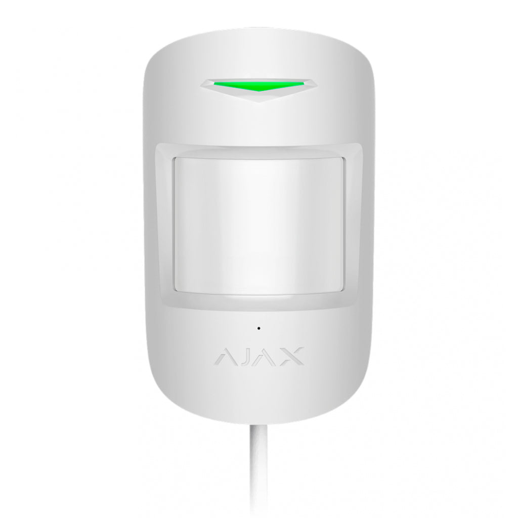 [COMBIPROTECT-FIBRA-WH] Ajax CombiProtect Fibra. Detector  PIR  y rotura de cristal cableado Fibra . Color blanco