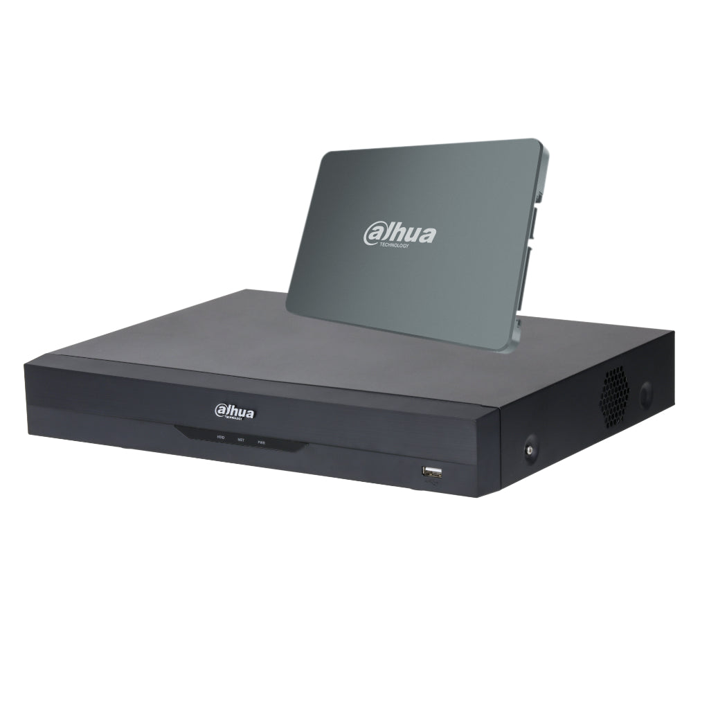 [S-XVR5104HE-I3(1T)] DVR 5EN1 H265 4ch 5M@6ips +2IP 6MP 1HDMI 1HDD E/S AI con SSD-V800S1TB