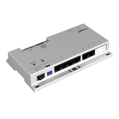 [VTNS1060A] Switch PoE 6 puertos para VTO y VTH Dahua, 24 Vdc no incluye fuente