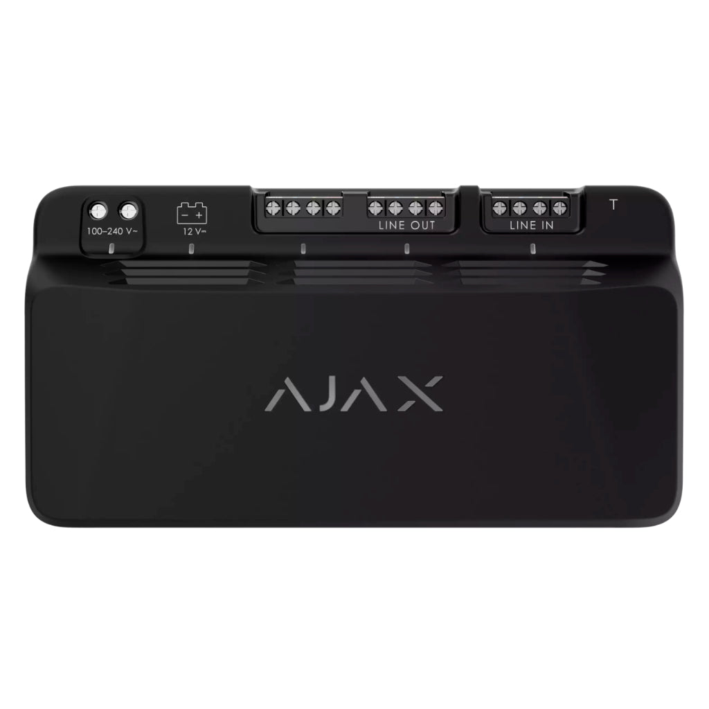 [LINESUPPLY-45-FIBRA-BL] Ajax LineSupply (45 W) Fibra. Color Negro. G3