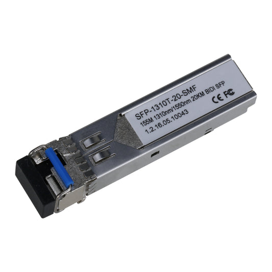 [SFP-1310T-20-SMF] SFP Monomodo SM LC 100Mbps 20km envío 1310nm / recepción 1550nm. Transmisor