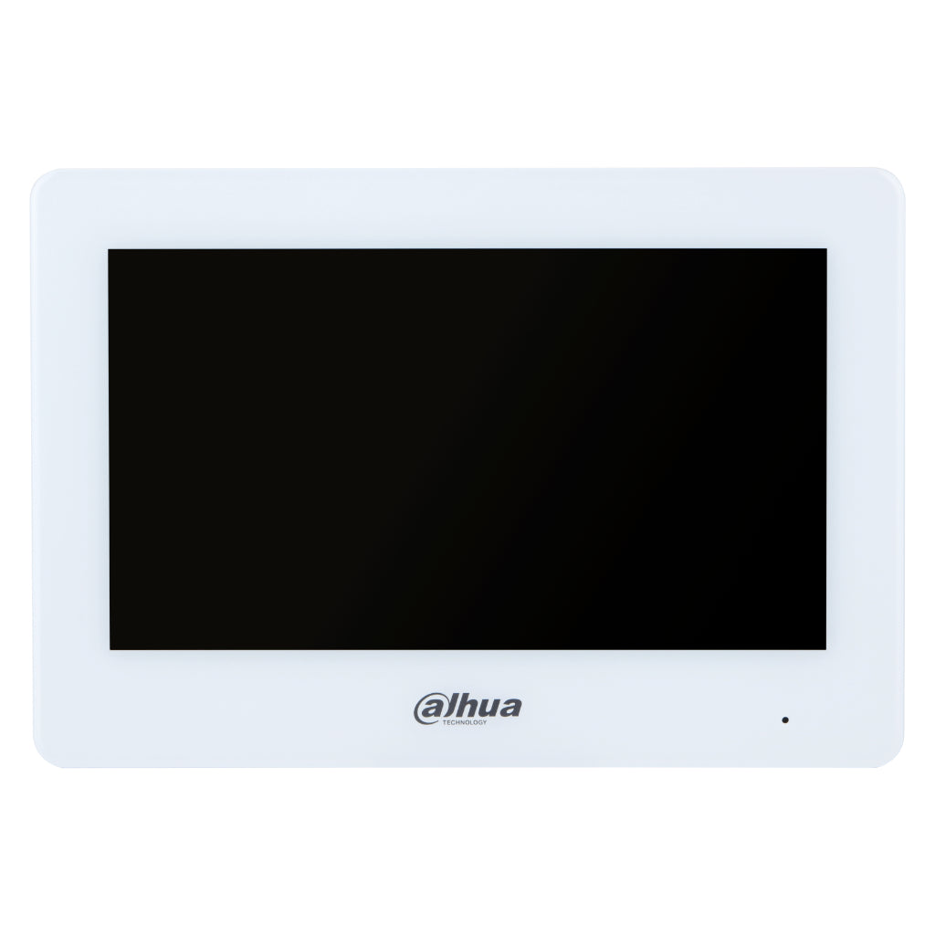 [VTH5123H-W] Monitor interior 7" híbrido WiFi / 2-hilos de superficie para Videoportero IP táctil SD 8E/1S alarma blanco