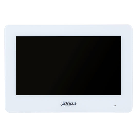 [VTH5123H-W] Monitor interior 7" híbrido WiFi / 2-hilos de superficie para Videoportero IP táctil SD 8E/1S alarma blanco